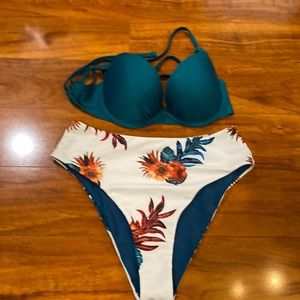 ZAFUL Swimsuit Bottoms with Matching Top Size 6